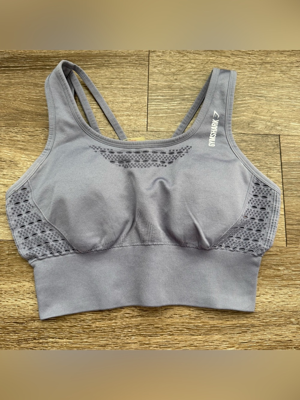 Gymshark Longline Energy Bra Blue Grey